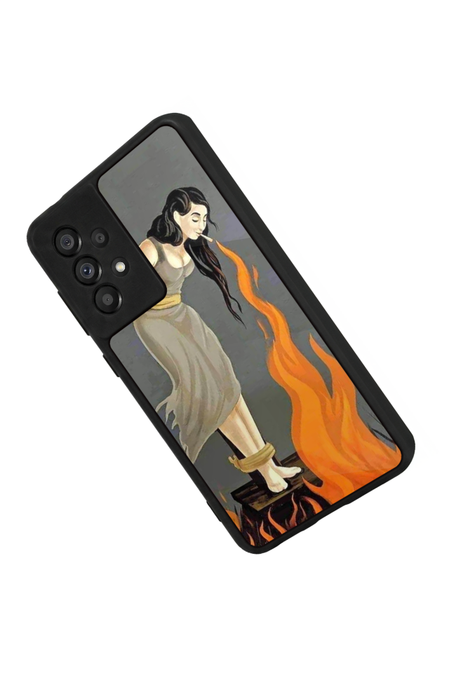Samsung Galaxy A73 Uyumlu Kalp Love Tasarımlı Glossy Premium Kılıf