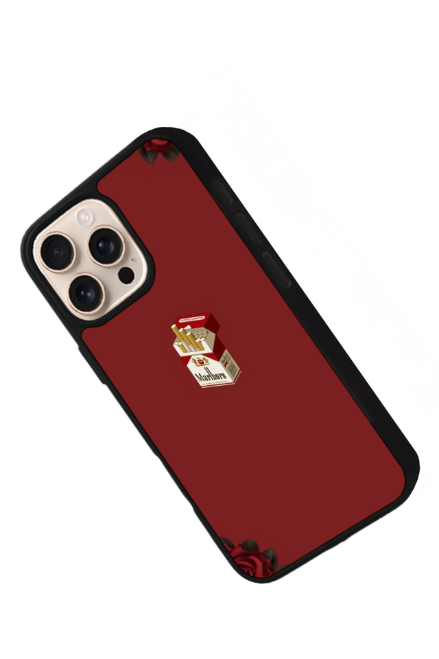 iPhone 16 Pro Max Uyumlu Kirmizi Tasarımlı Glossy Premium Kılıf