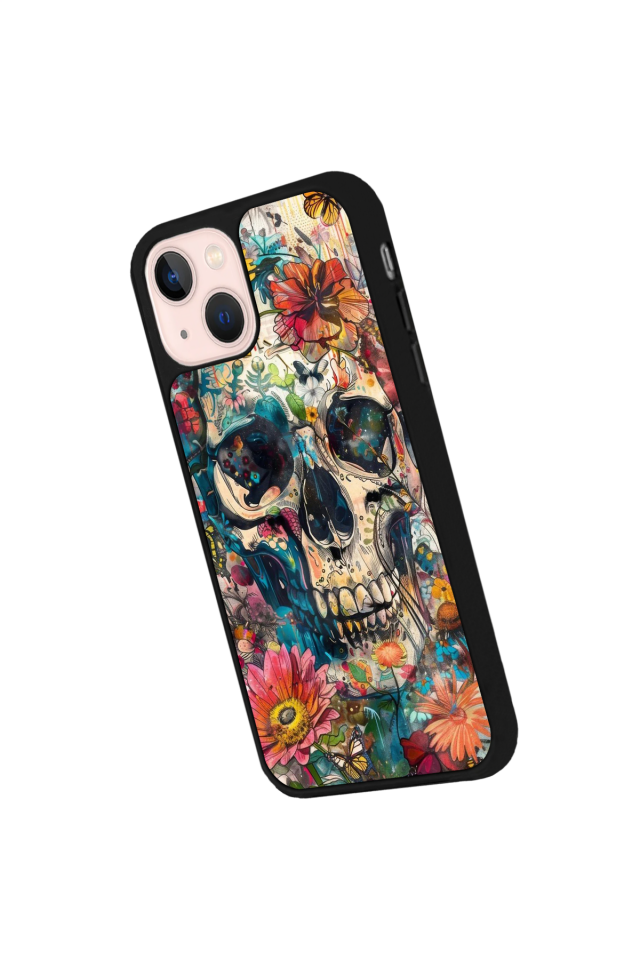 iPhone 15 Plus Uyumlu KuruKafa Tasarımlı Glossy Premium Kılıf