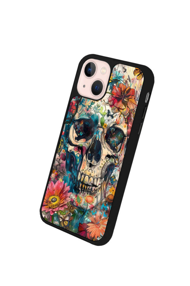 iPhone 15 Plus Uyumlu KuruKafa Tasarımlı Glossy Premium Kılıf