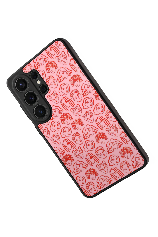 Samsung Galaxy S26 Ultra Uyumlu Line Art Tasarımlı Glossy Premium Kılıf