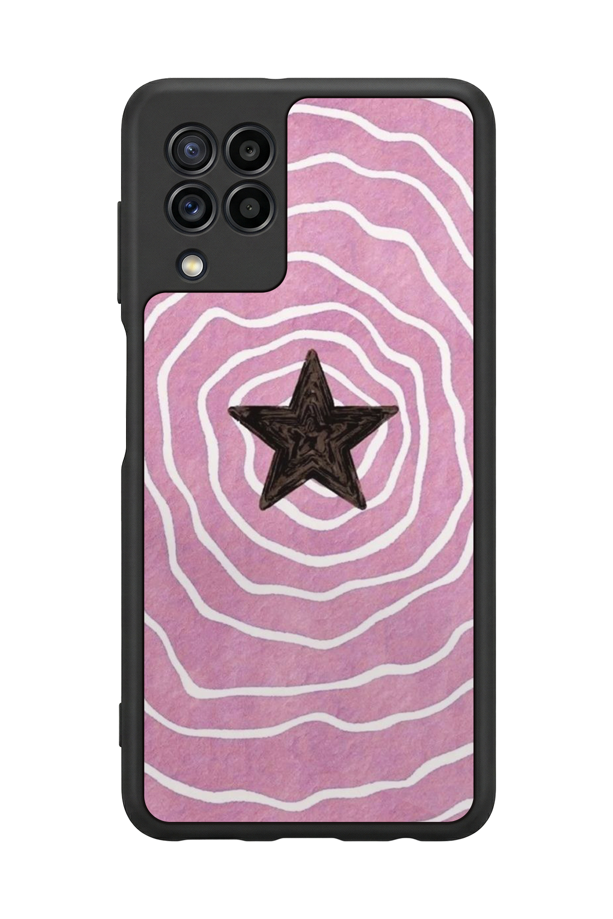 Samsung Galaxy M22 Uyumlu Retro Yildizlar Tasarımlı Glossy Premium Kılıf