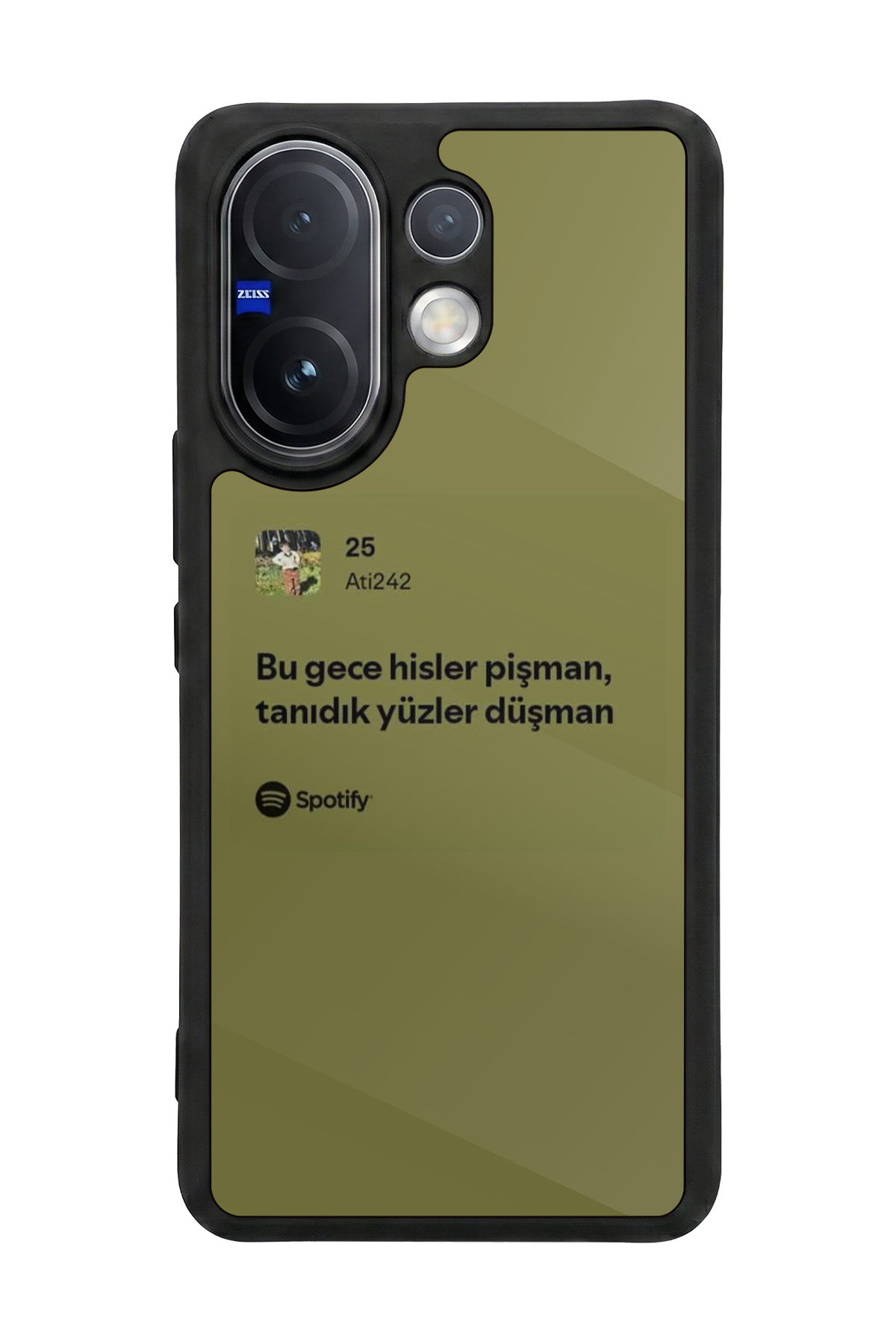 Vivo V60 Uyumlu Sarki Sozleri Tasarımlı Glossy Premium Kılıf