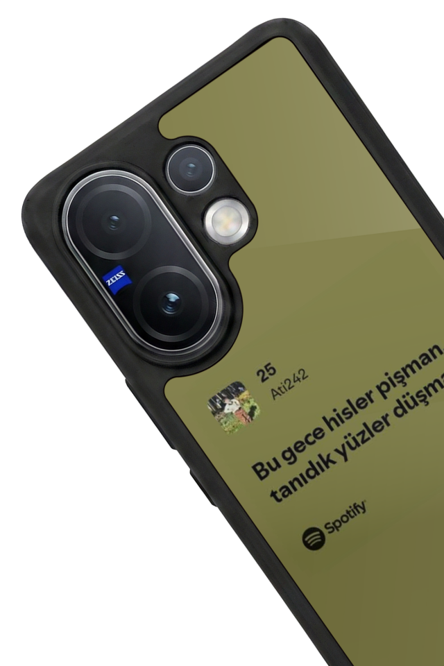 Vivo V60 Uyumlu Sarki Sozleri Tasarımlı Glossy Premium Kılıf