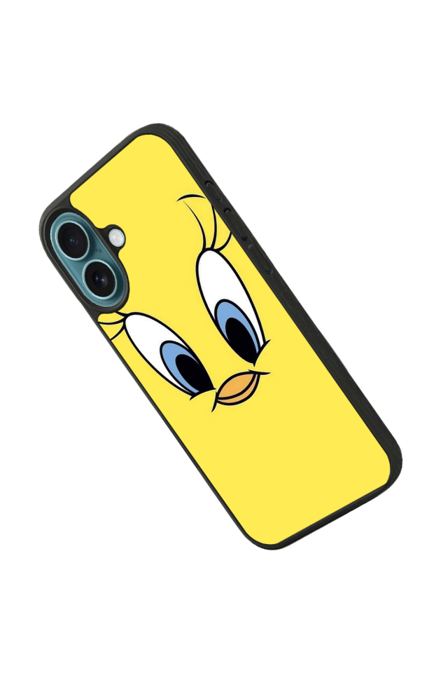 iPhone 16 Plus Uyumlu Tweety Tasarımlı Glossy Premium Kılıf