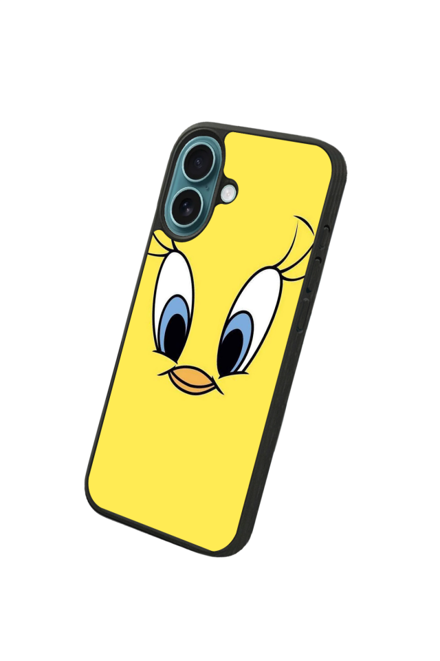 iPhone 16 Plus Uyumlu Tweety Tasarımlı Glossy Premium Kılıf