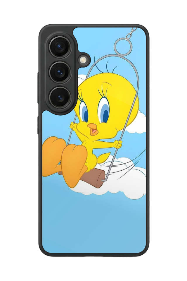 Samsung Galaxy S26 Uyumlu Tweety Tasarımlı Glossy Premium Kılıf