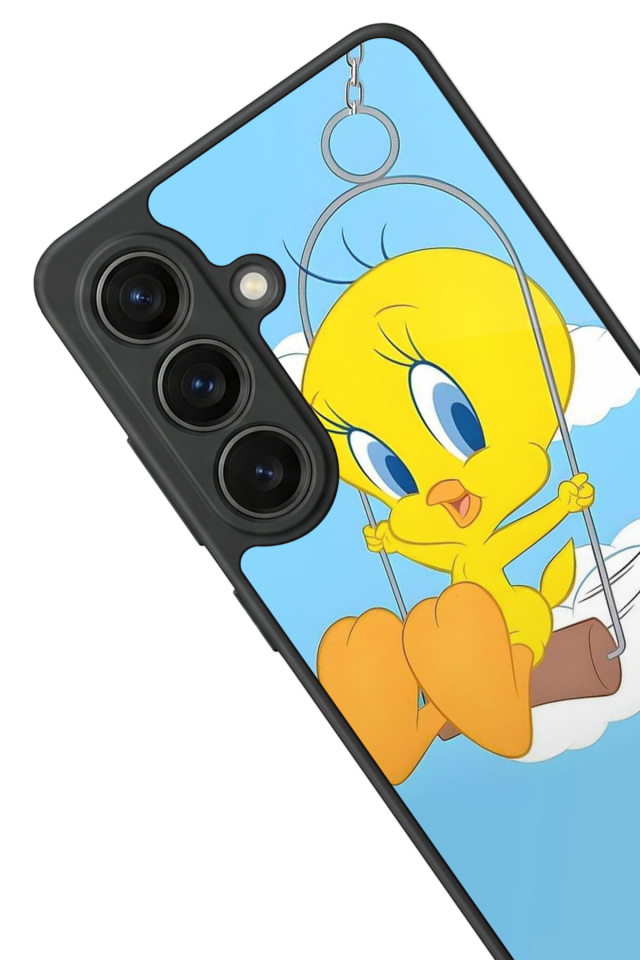 Samsung Galaxy S26 Uyumlu Tweety Tasarımlı Glossy Premium Kılıf