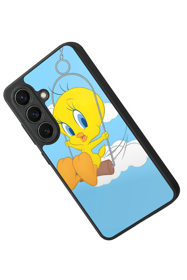 Samsung Galaxy S26 Uyumlu Tweety Tasarımlı Glossy Premium Kılıf
