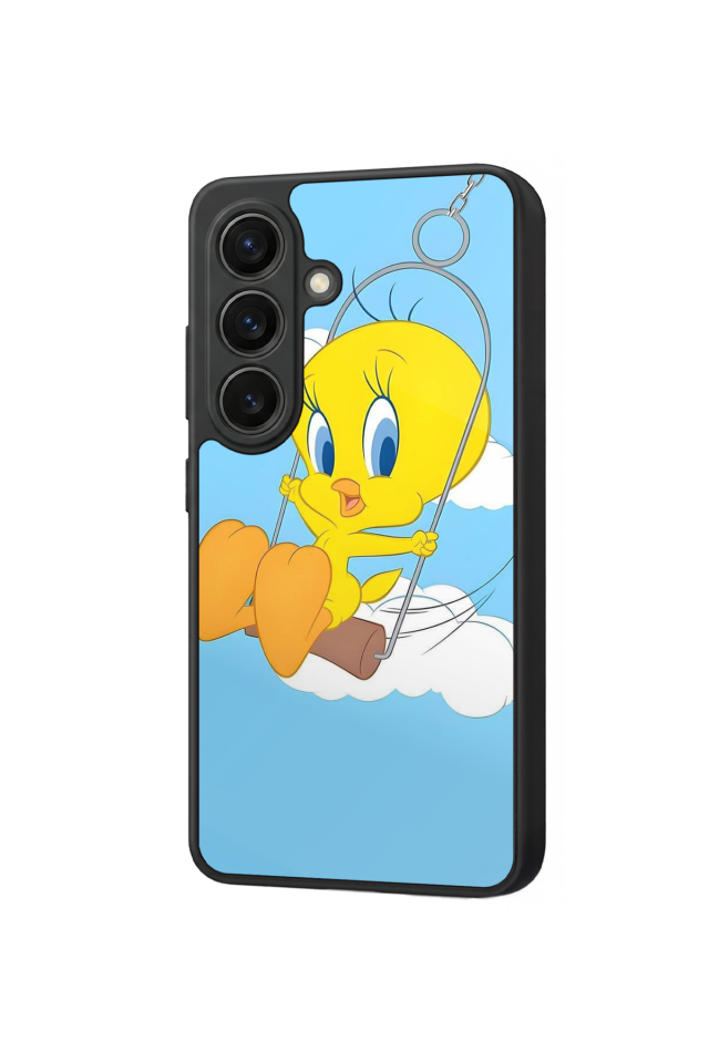 Samsung Galaxy S26 Uyumlu Tweety Tasarımlı Glossy Premium Kılıf