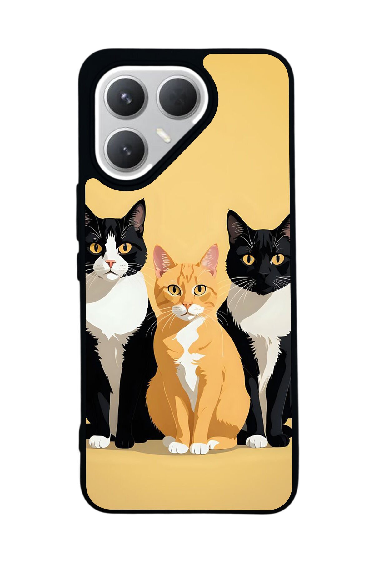 Tecno Pova 7 Pro Mat Uyumlu Siyah Kılıf – Yumuşak Silikon, Koruyucu, Şok Emici Kapak