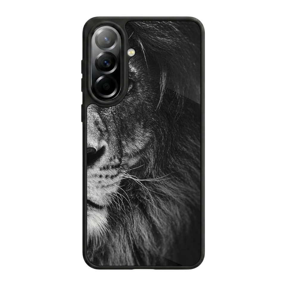 Samsung Galaxy A37 Uyumlu Aslan Tasarımlı Glossy Premium Kılıf