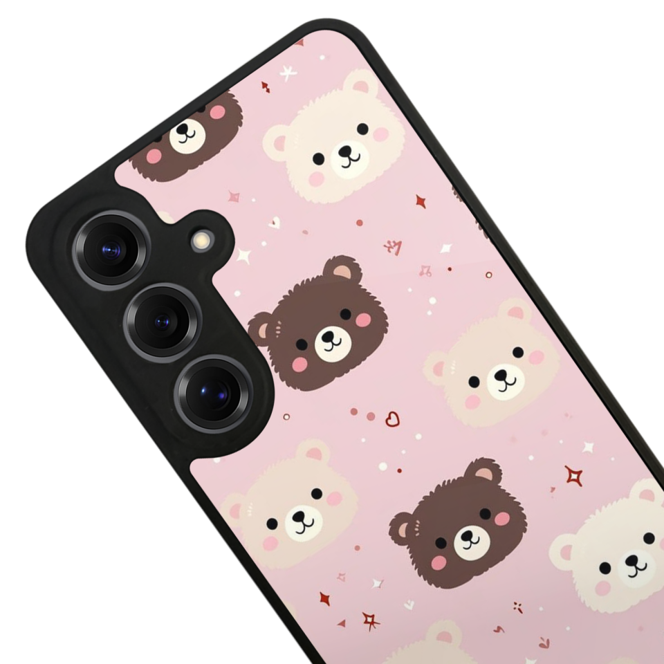 Samsung Galaxy S25 Uyumlu Ayı Tasarımlı Glossy Premium Kılıf