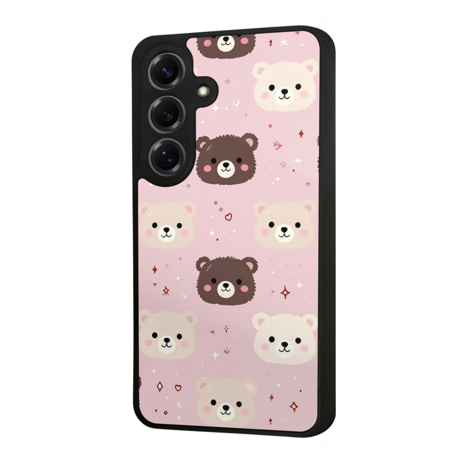 Samsung Galaxy S25 Uyumlu Ayı Tasarımlı Glossy Premium Kılıf