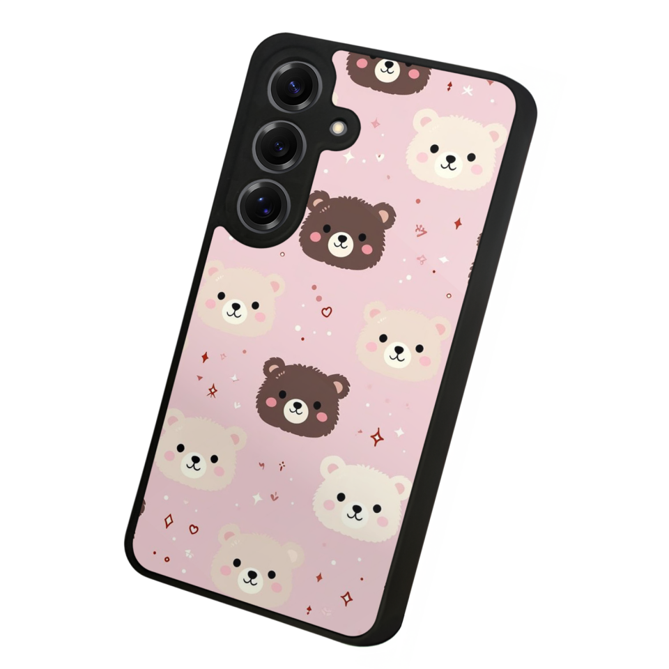 Samsung Galaxy S25 Uyumlu Ayı Tasarımlı Glossy Premium Kılıf