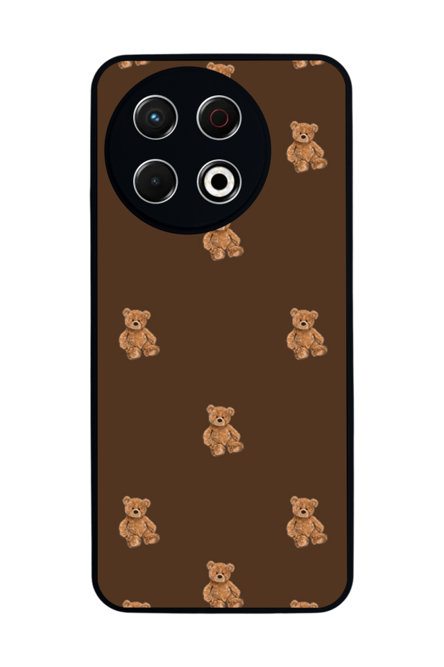 Tecno Spark 30 Pro Uyumlu Ayı Tasarımlı Glossy Premium Kılıf