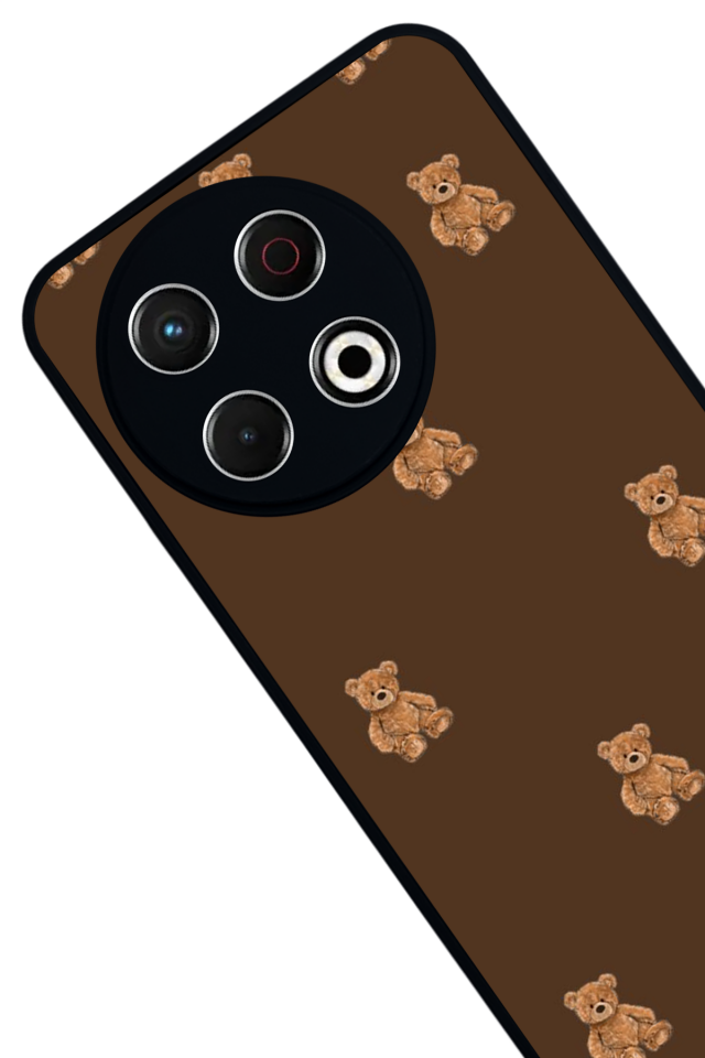 Tecno Spark 30 Pro Uyumlu Ayı Tasarımlı Glossy Premium Kılıf