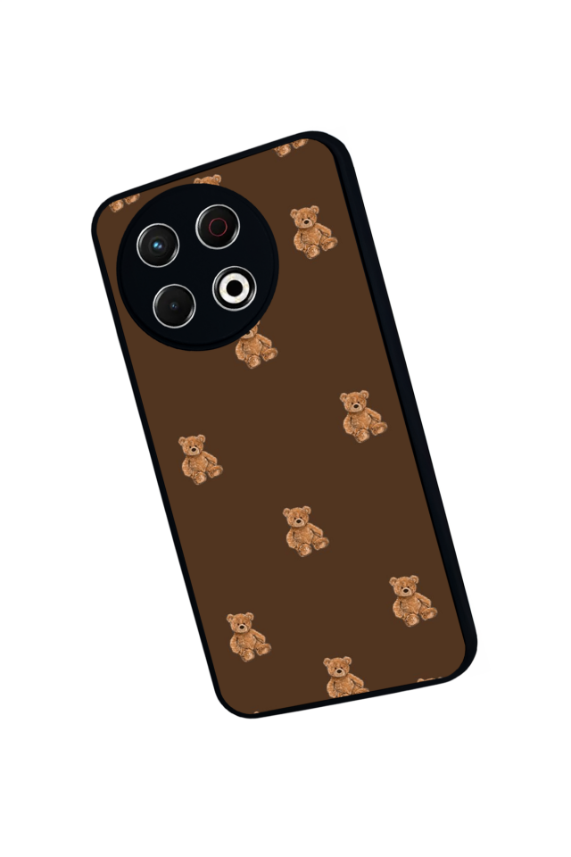 Tecno Spark 30 Pro Uyumlu Ayı Tasarımlı Glossy Premium Kılıf