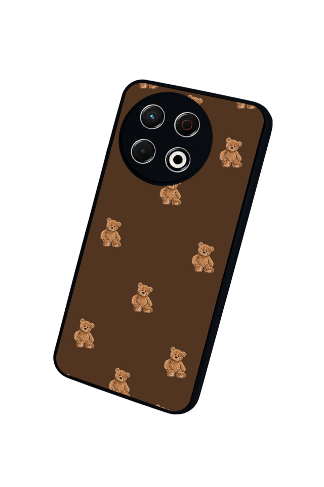 Tecno Spark 30 Pro Uyumlu Ayı Tasarımlı Glossy Premium Kılıf