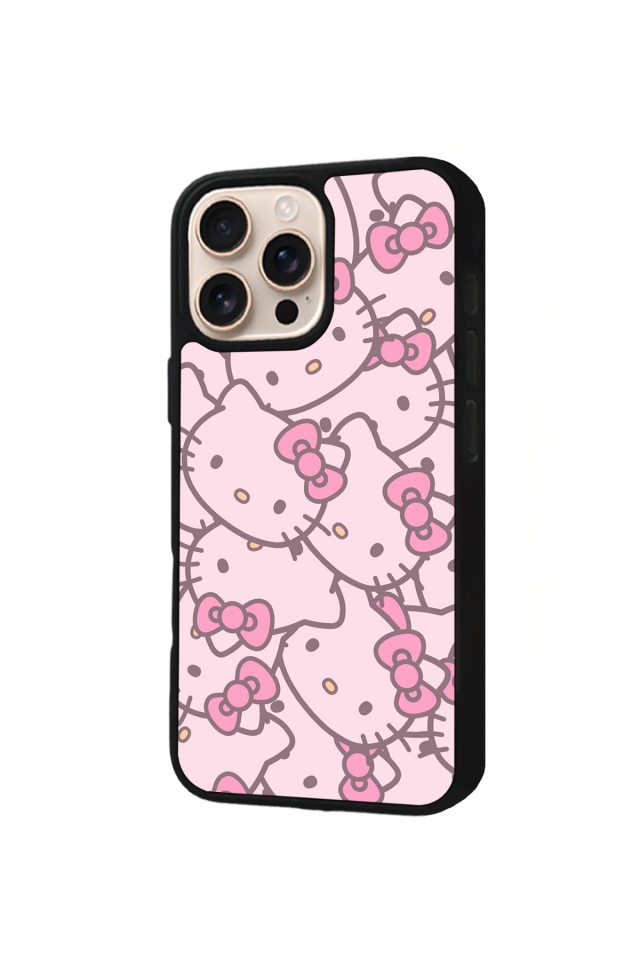 iPhone 14 Pro Uyumlu HelloKitty Tasarımlı Glossy Premium Kılıf