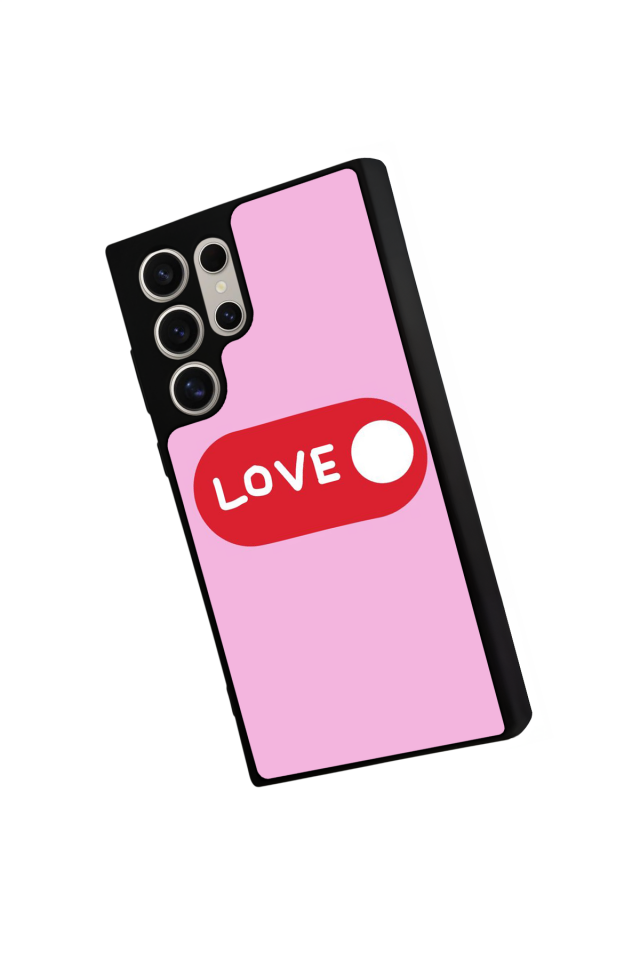 Samsung Galaxy S22 Ultra Uyumlu Kalp Love Tasarımlı Glossy Premium Kılıf