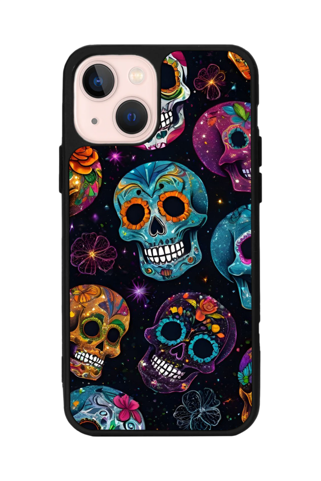 iPhone 15 Plus Uyumlu KuruKafa Tasarımlı Glossy Premium Kılıf