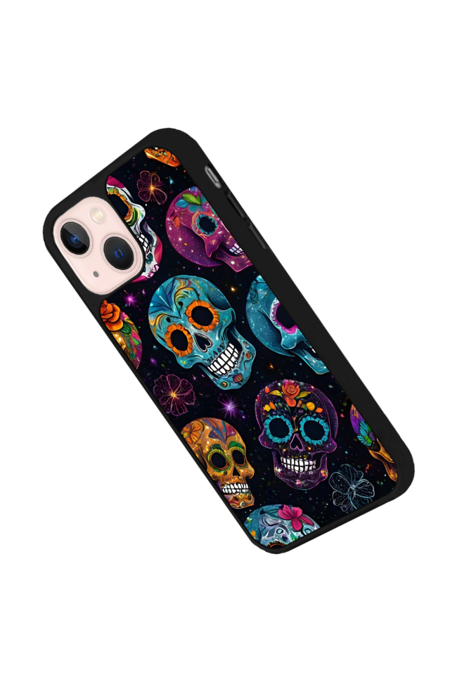 iPhone 15 Plus Uyumlu KuruKafa Tasarımlı Glossy Premium Kılıf