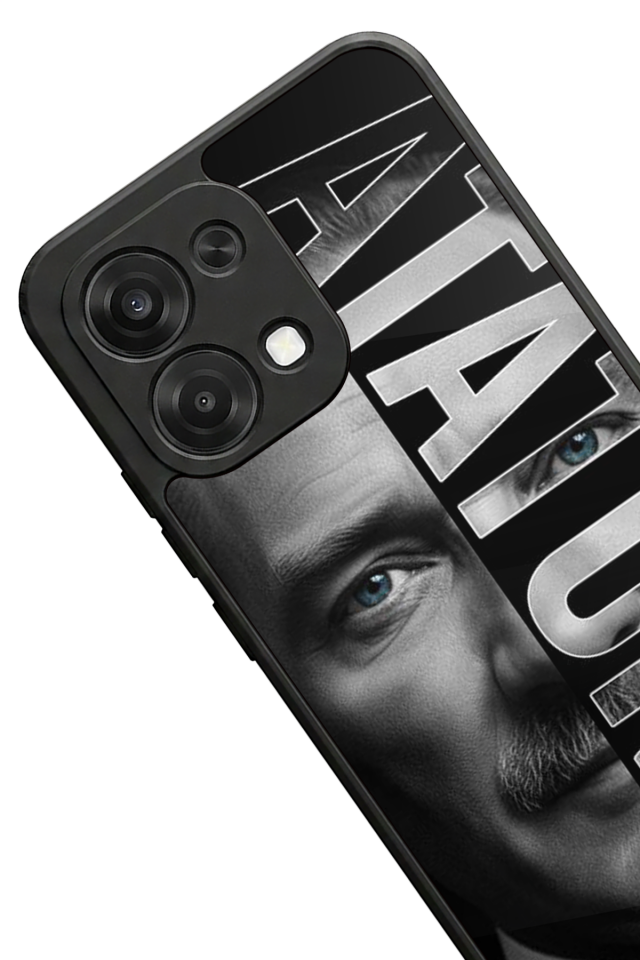 Oppo A6 Pro Uyumlu Mustafa Kemal Ataturk Tasarımlı Glossy Premium Kılıf
