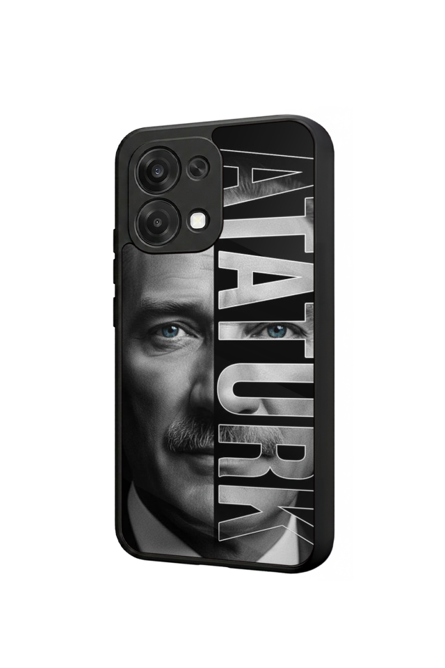 Oppo A6 Pro Uyumlu Mustafa Kemal Ataturk Tasarımlı Glossy Premium Kılıf