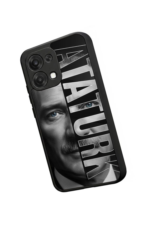 Oppo A6 Pro Uyumlu Mustafa Kemal Ataturk Tasarımlı Glossy Premium Kılıf