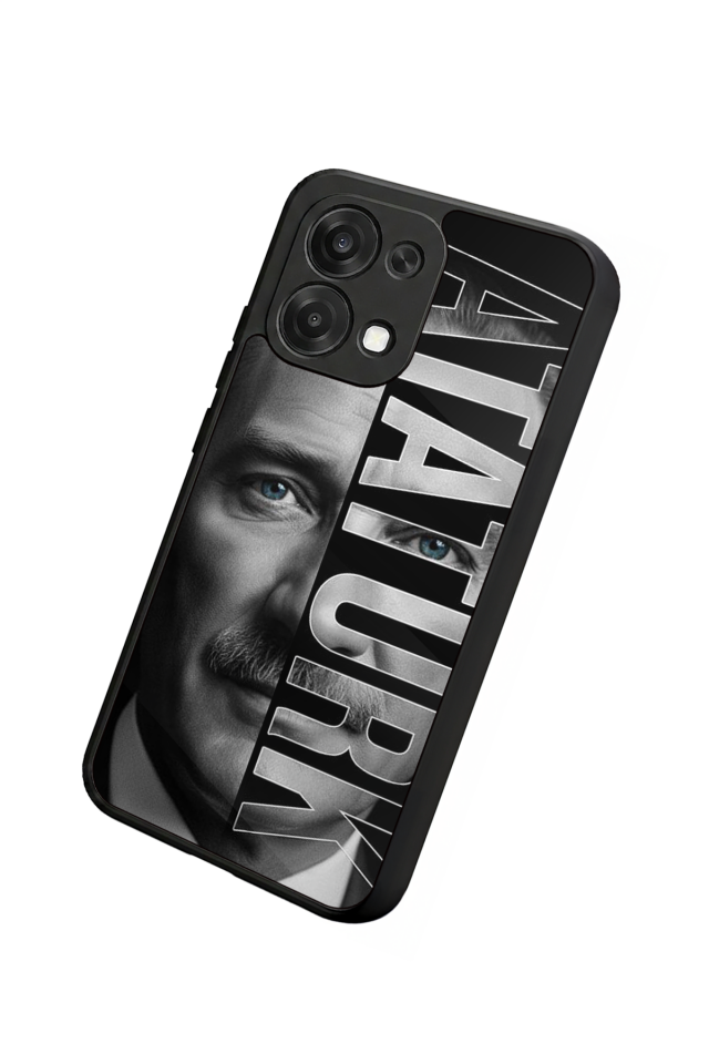Oppo A6 Pro Uyumlu Mustafa Kemal Ataturk Tasarımlı Glossy Premium Kılıf