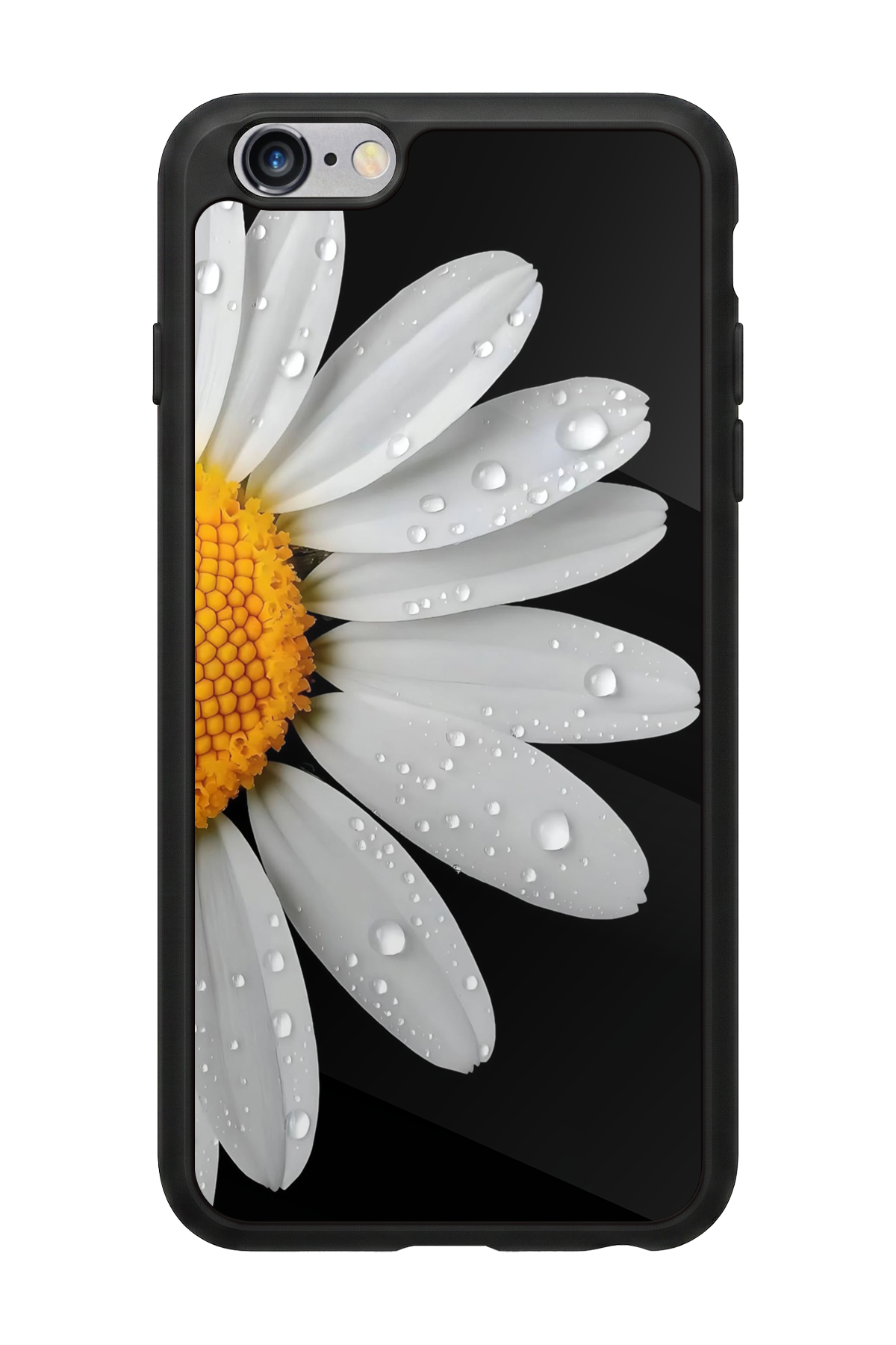iPhone 6 Plus Uyumlu Papatya Tasarımlı Glossy Premium Kılıf