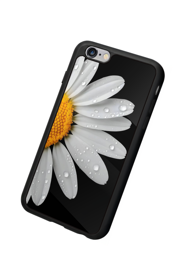 iPhone 6 Plus Uyumlu Papatya Tasarımlı Glossy Premium Kılıf