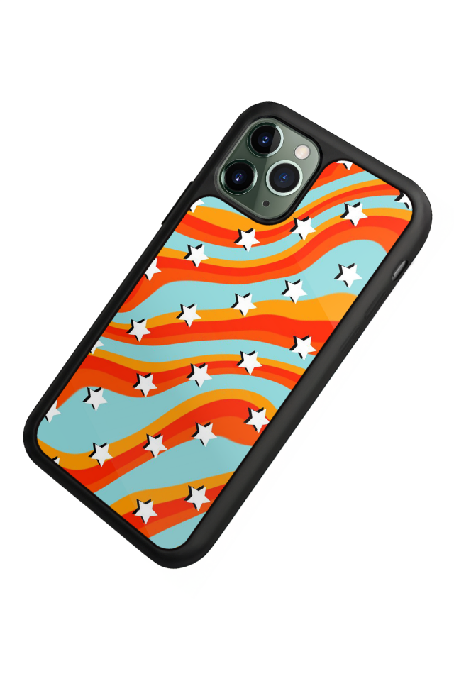 iPhone 11 Pro Uyumlu Retro Yildizlar Tasarımlı Glossy Premium Kılıf