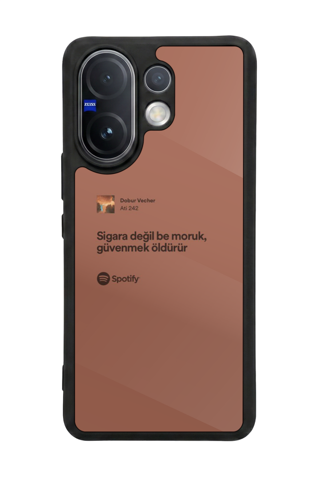 Vivo V60 Uyumlu Sarki Sozleri Tasarımlı Glossy Premium Kılıf
