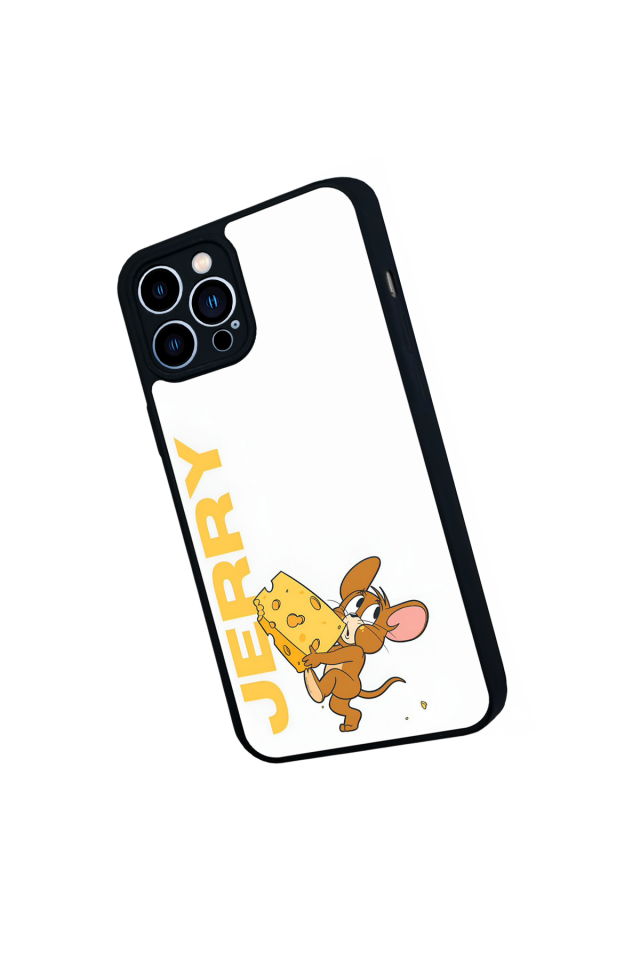iPhone 13 Pro Max Uyumlu Tom And Jerry Tasarımlı Glossy Premium Kılıf
