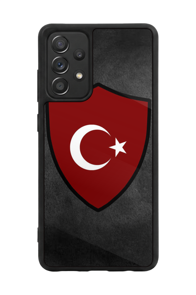 Samsung Galaxy A72 Uyumlu Türk Bayragi Tasarımlı Glossy Premium Kılıf