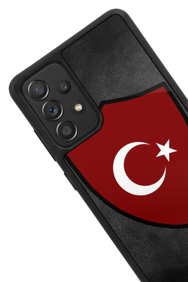 Samsung Galaxy A72 Uyumlu Türk Bayragi Tasarımlı Glossy Premium Kılıf