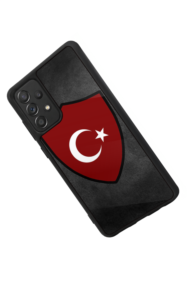 Samsung Galaxy A72 Uyumlu Türk Bayragi Tasarımlı Glossy Premium Kılıf