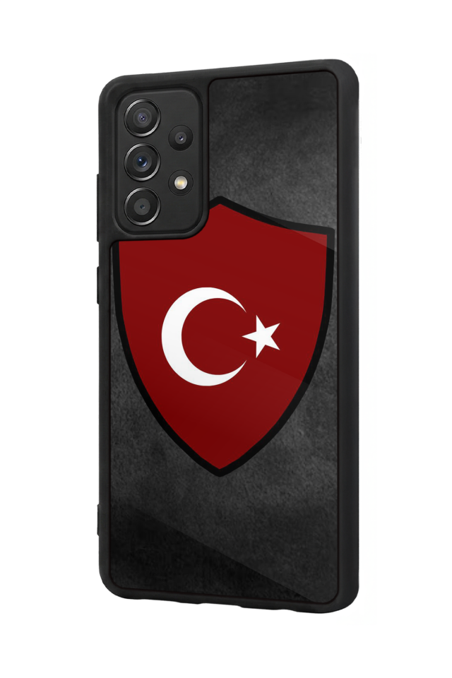 Samsung Galaxy A72 Uyumlu Türk Bayragi Tasarımlı Glossy Premium Kılıf