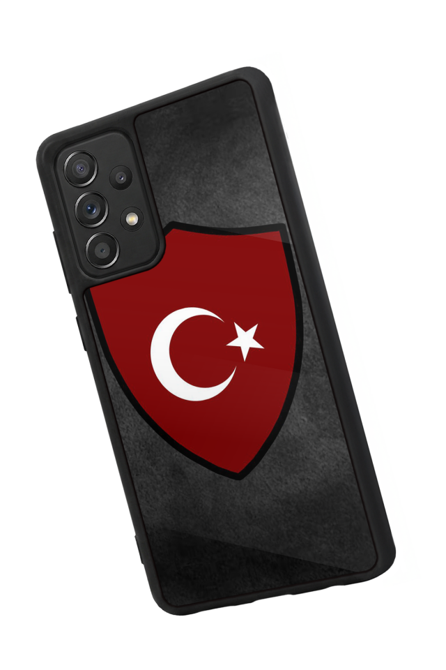 Samsung Galaxy A72 Uyumlu Türk Bayragi Tasarımlı Glossy Premium Kılıf