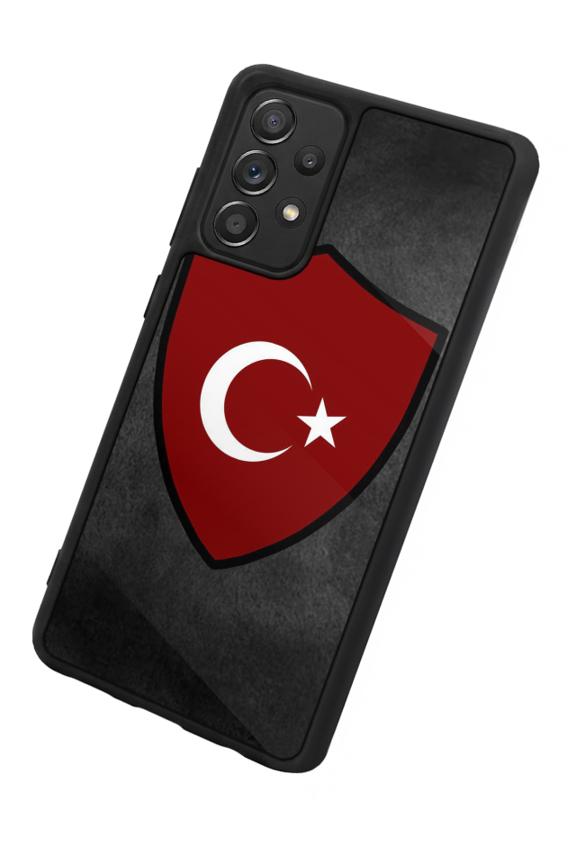 Samsung Galaxy A72 Uyumlu Türk Bayragi Tasarımlı Glossy Premium Kılıf