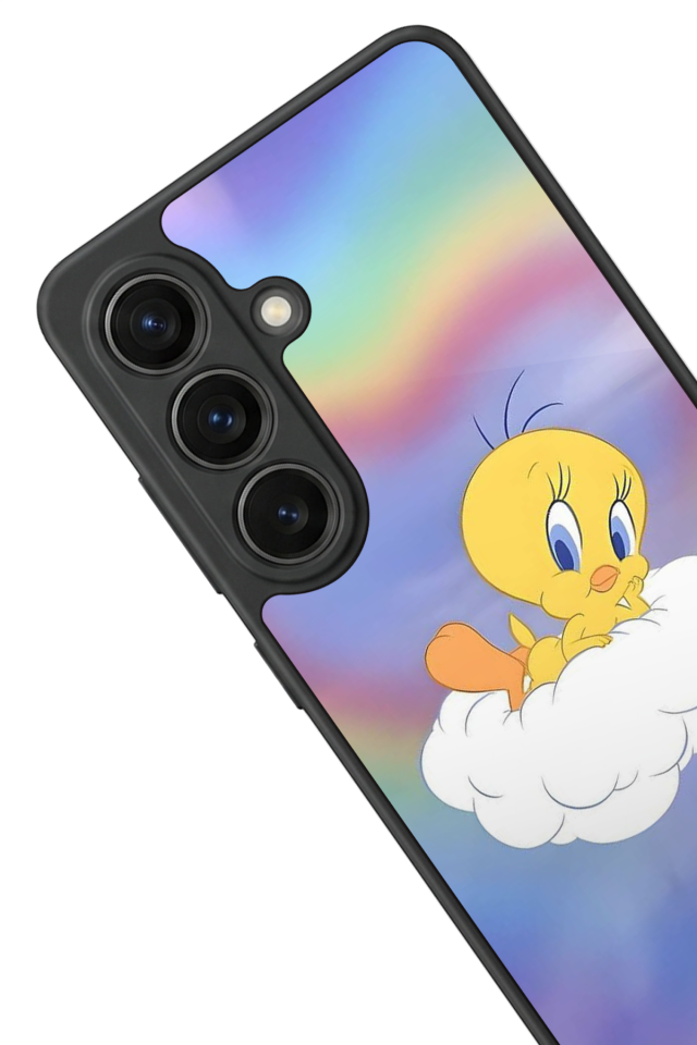 Samsung Galaxy S26 Uyumlu Tweety Tasarımlı Glossy Premium Kılıf