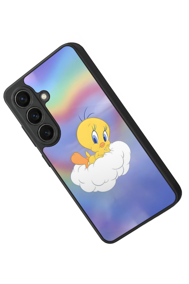 Samsung Galaxy S26 Uyumlu Tweety Tasarımlı Glossy Premium Kılıf