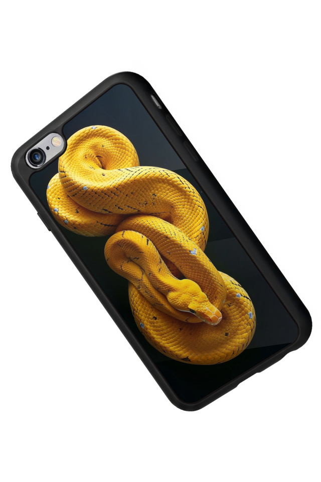 iPhone 6s Plus Uyumlu Yılan Tasarımlı Glossy Premium Kılıf