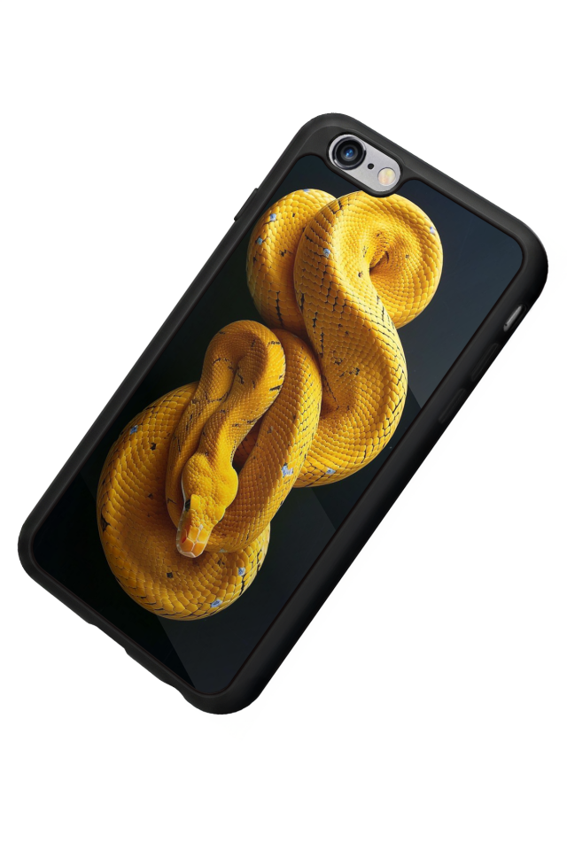 iPhone 6s Plus Uyumlu Yılan Tasarımlı Glossy Premium Kılıf