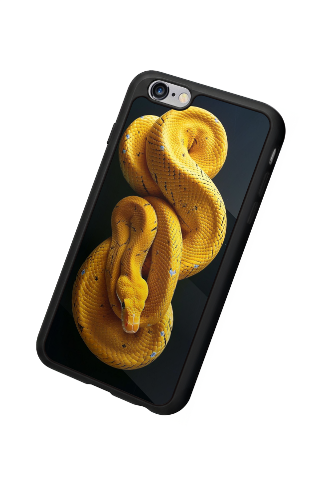 iPhone 6s Plus Uyumlu Yılan Tasarımlı Glossy Premium Kılıf