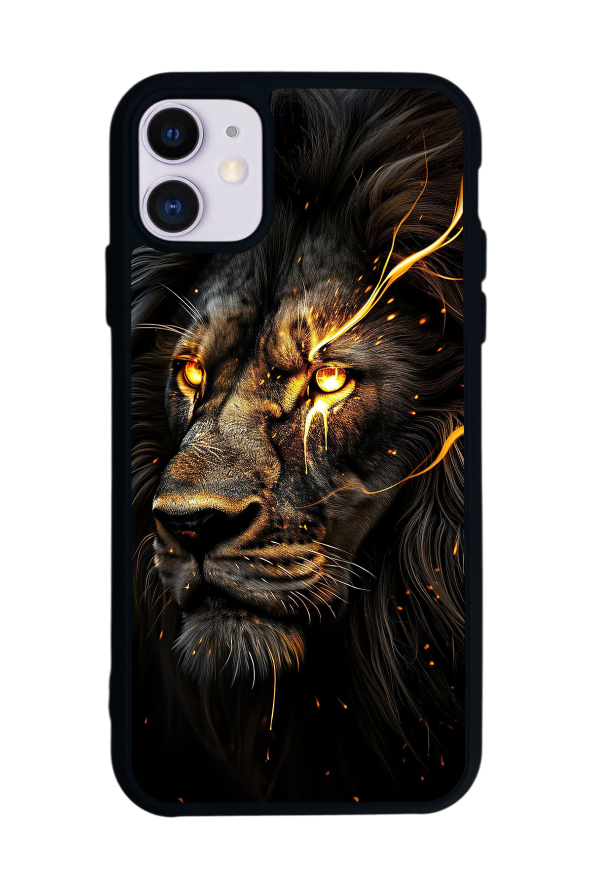 iPhone 11 Uyumlu Aslan Tasarımlı Glossy Premium Kılıf