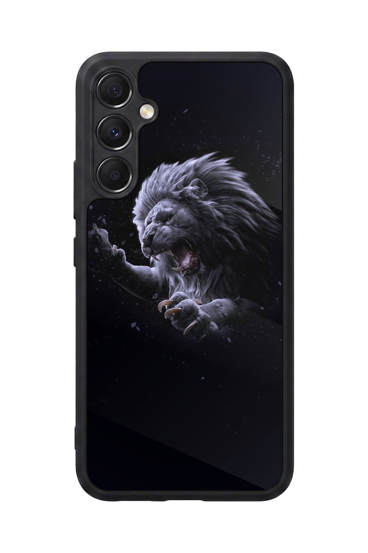 Samsung Galaxy M34 Uyumlu Aslan Tasarımlı Glossy Premium Kılıf