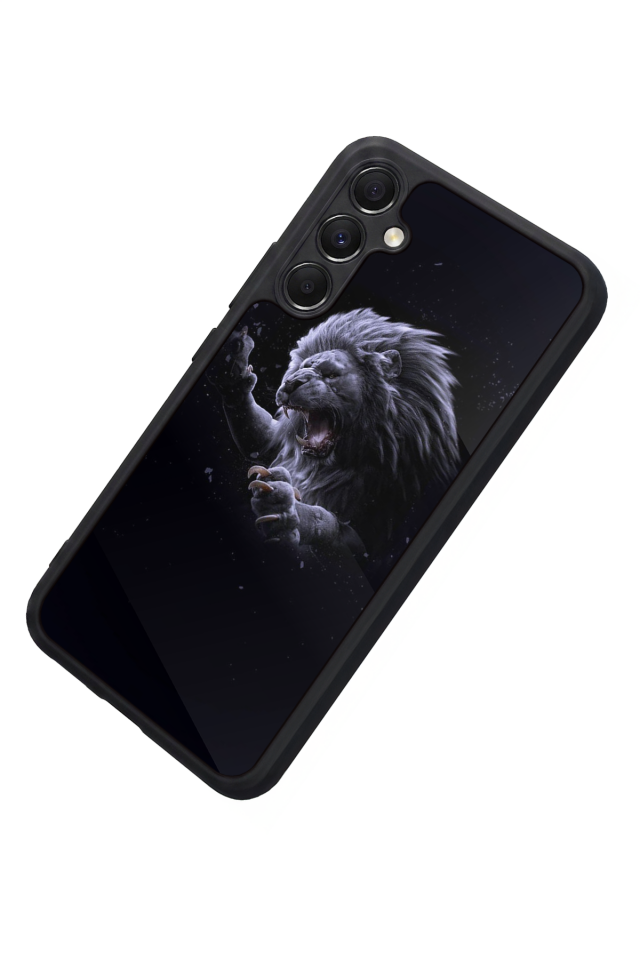 Samsung Galaxy M34 Uyumlu Aslan Tasarımlı Glossy Premium Kılıf